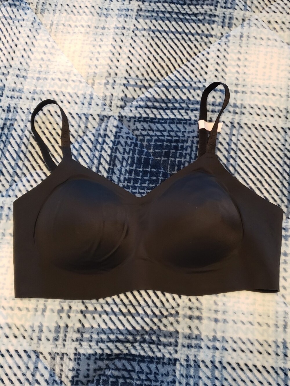 Victoria's Secret Black Seamless Wireless Bra with Adjustable Straps